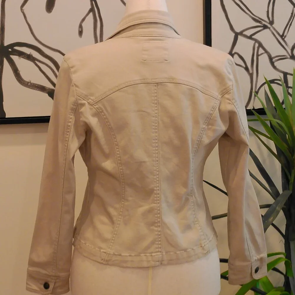 Live A Little Khaki Jacket Sz S - Picture 3 of 7